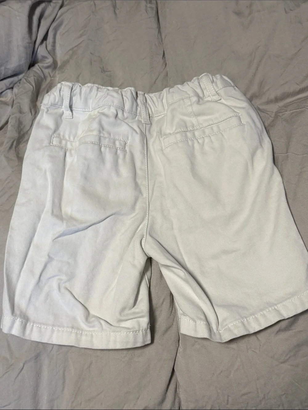 The Children's Place White Flat Front Cotton Shorts